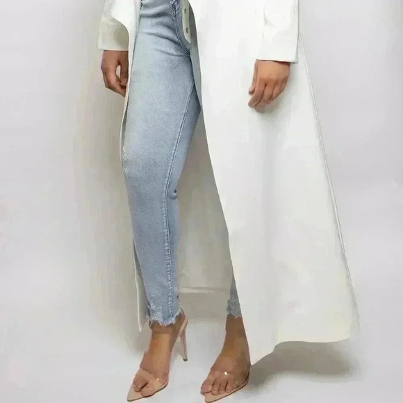 Not This Time Off White Trench Coat - Picture 3 of 7